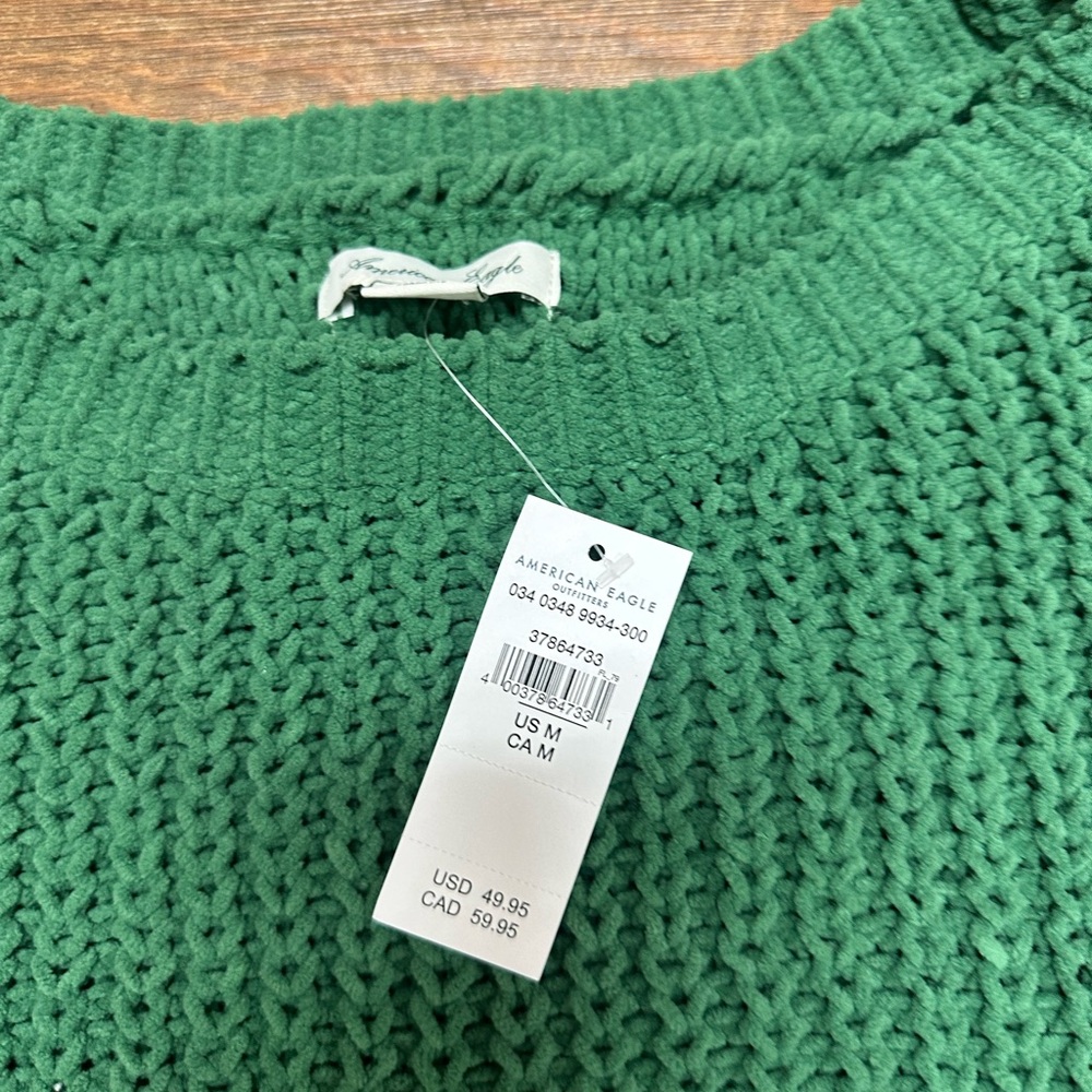 American Eagle Outfitters Emerald Knit Sweater